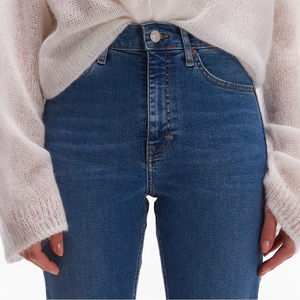 Jamie Moto Skinny High Rise Blue Jeans